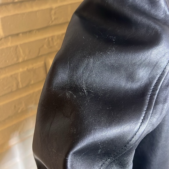 Adler Collection Vintage Black Button Up Leather Jacket, Women’s Size XL - Picture 8 of 15